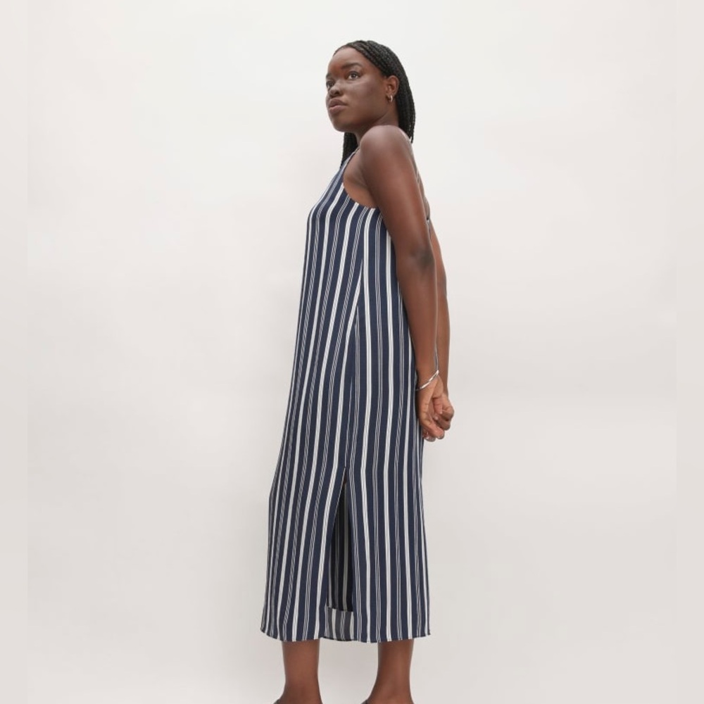 Everlane Hammered Satin Slip Dress